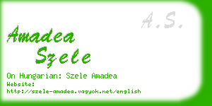 amadea szele business card